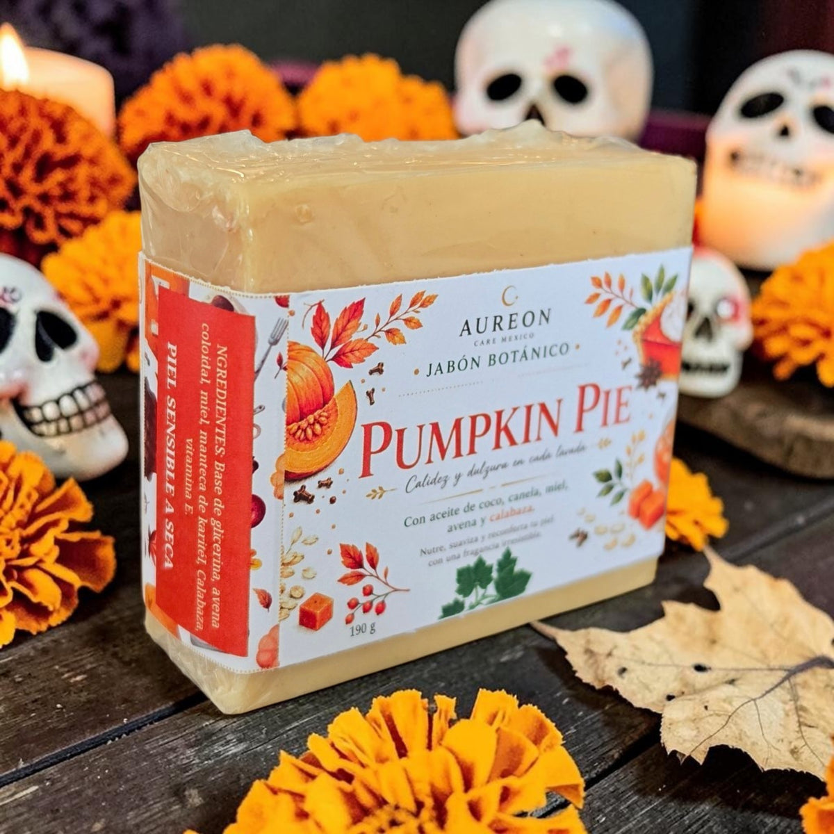 Pumpkin Pie Calabaza, Miel y avena 190 g | Humecta y elimina la rojez