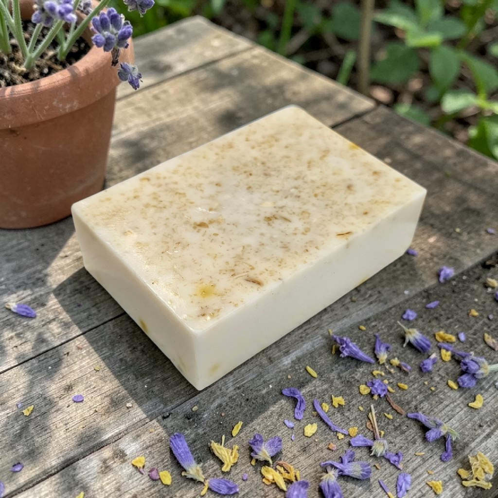 Jabon Botánico Avena, Miel y Karité con Vitamina E 100 g [Suave y humecta]