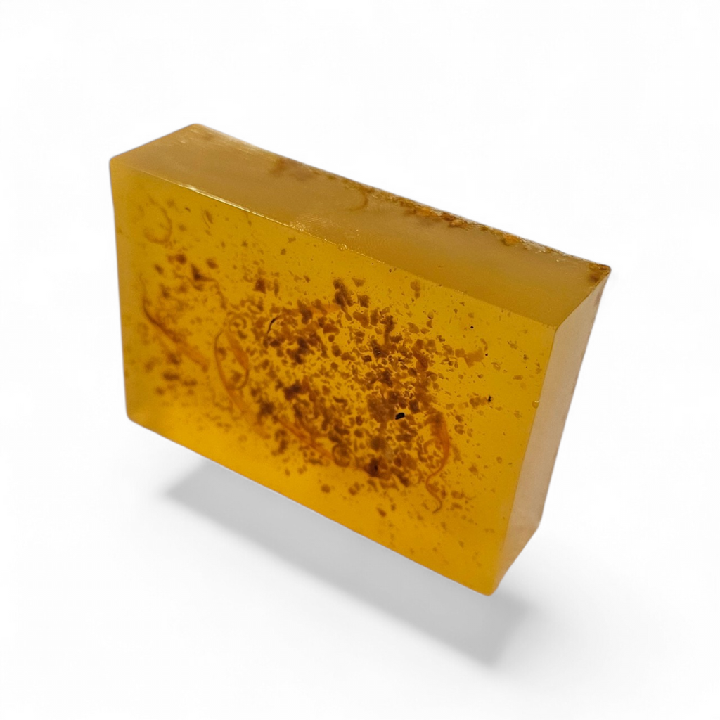 Jabon Botánico Toronja, limón y Aceite de Oliva con Vitamina E y Calendula 100 g [Efecto iluminador y antioxidante]